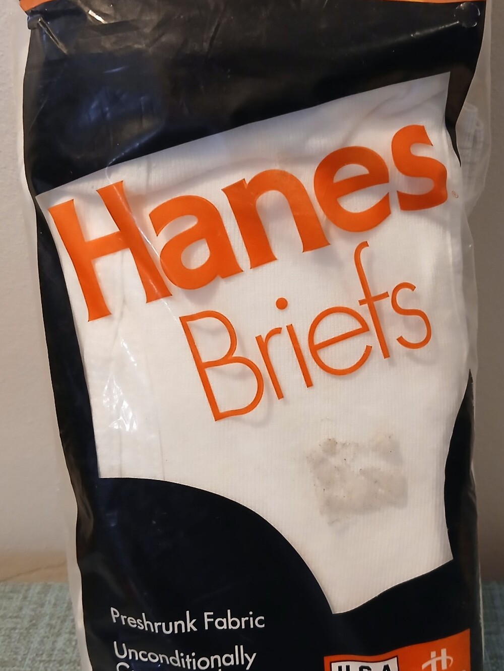 New 3 pack 1996 VINTAGE Hanes Briefs Underwear 100% Cotton Sz 42